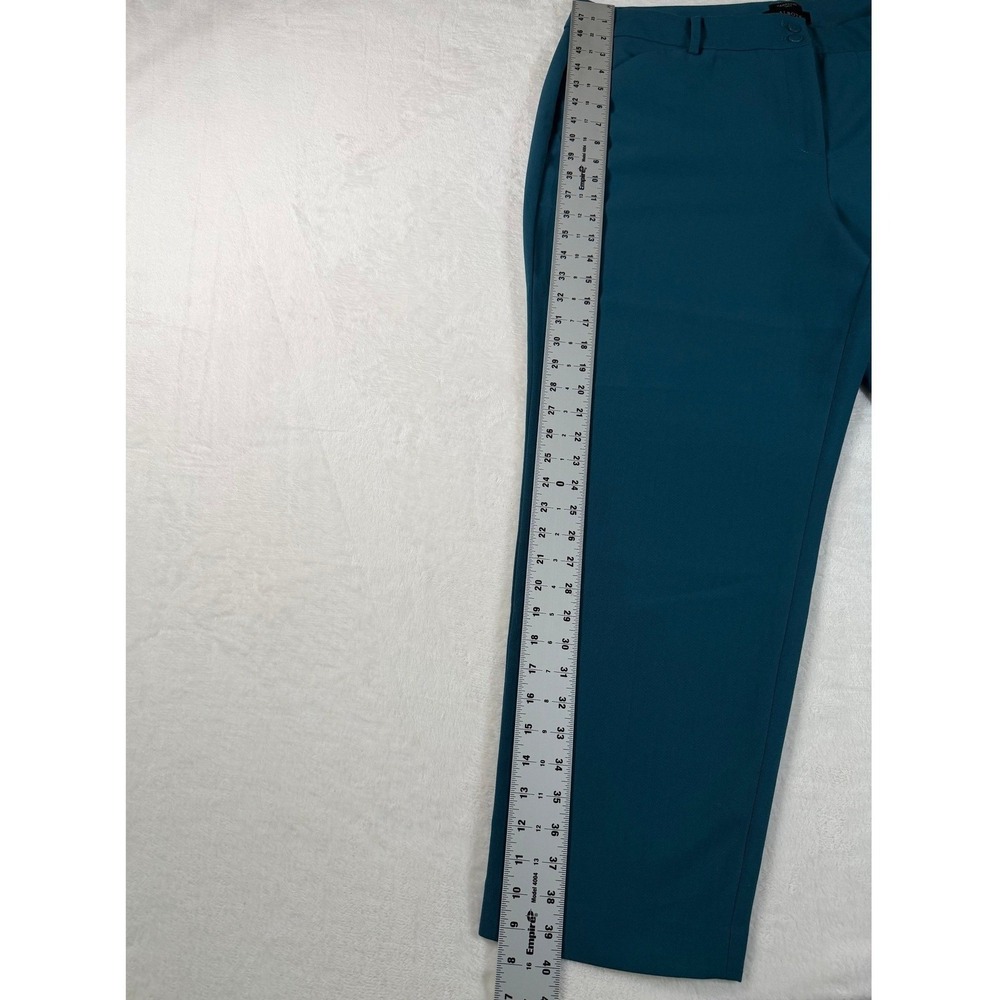 Talbots Hampshire Curvy Ankle Pants Teal Women's Size 20 Chic Meets Comfort - Picture 6 of 11